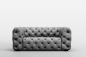 Preview: MODELL "CHESTERFIELD MAJESTIC" 2 SITZER SOFA IN SAMTSTOFF VELVET wie abgebildet !